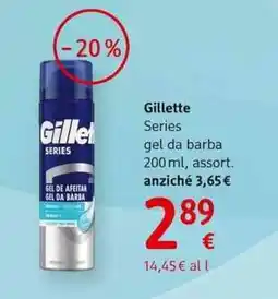 dm drogerie markt Gillette Series gel da barba offerta