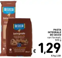 Spazio Conad Pasta integrale DE CECCO offerta