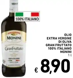 Spazio Conad Olio extra vergine di oliva gran fruttato 100% italiano MONINI offerta