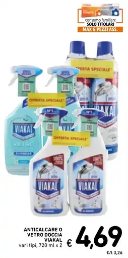 Spazio Conad Anticalcare o vetro doccia VIAKAL offerta