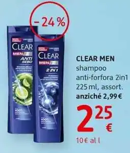 dm drogerie markt CLEAR MEN shampoo anti-forfora 2in1 offerta