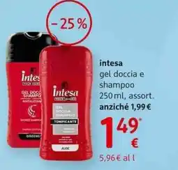 dm drogerie markt intesa gel doccia e shampoo offerta