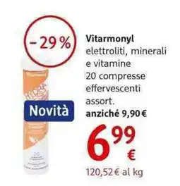 dm drogerie markt Vitarmonyl elettroliti, minerali e vitamine 20 compresse effervescenti offerta