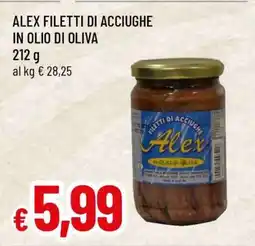Famila ALEX FILETTI DI ACCIUGHE IN OLIO DI OLIVA offerta