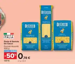 Carrefour Pasta di Semola De Cecco offerta