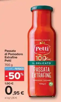 Carrefour PASSATA DI POMODORO EXTRAFINE PETTI offerta