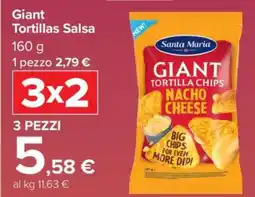 Carrefour Santa Maria Giant Tortillas Salsa offerta