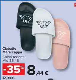Carrefour Ciabatte Mare Kappa offerta