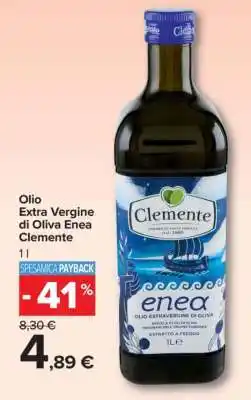 Carrefour Olio Extra Vergine di Oliva Enea Clemente offerta