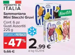 Carrefour Sammontana Mini Stecchi Gruvi offerta