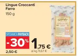 Carrefour Lingue Croccanti Farro offerta