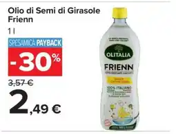 Carrefour Olio di Semi di Girasole Frienn offerta