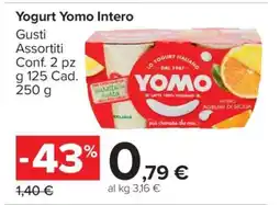 Carrefour Yogurt Yomo Intero offerta