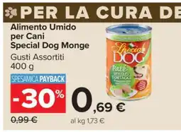 Carrefour Alimento Umido per Cani Special Dog Monge offerta