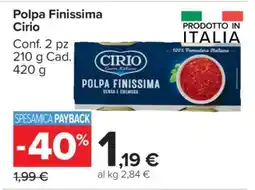 Carrefour Polpa Finissima Cirio offerta