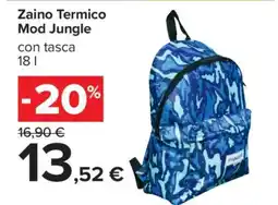 Carrefour Zaino termico mod Jungle offerta