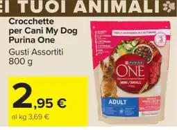 Carrefour Crocchette per Cani My Dog Purina One offerta