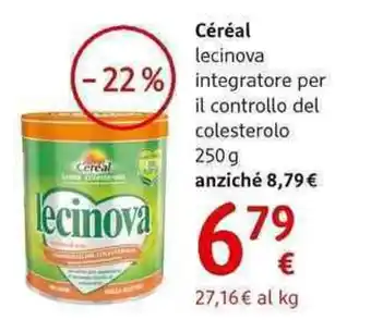 Céréal lecinova integratore per il controllo del colesterolo