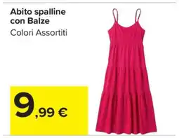 Carrefour Abito spalline con Balze offerta