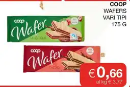 Coop COOP WAFERS VARI TIPI 175 G offerta
