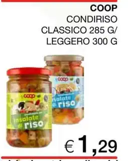 Coop COOP CONDIRISO CLASSICO 285 G/LEGGERO 300 G offerta