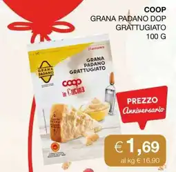 Coop COOP Grana Padano DOP grattugiato 100 g offerta
