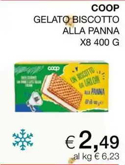 Coop COOP GELATO BISCOTTO ALLA PANNA offerta