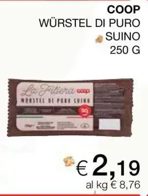 Coop COOP Würstel di puro suino offerta