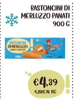Coop Bastoncini di merluzzo panati 900 g offerta