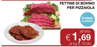 Coop Fettine di Bovino per Pizzaiola offerta