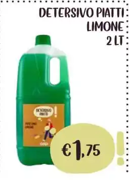 Coop DETERSIVO PIATTI LIMONE 2 LT offerta