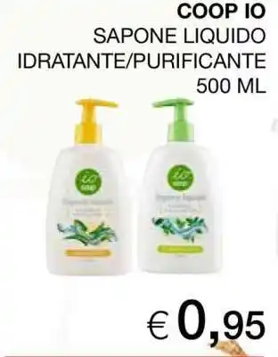 Coop COOP IO Sapone Liquido Idratante/Purificante 500 ml offerta
