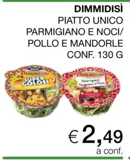 Coop DIMMIDISI piatto unico offerta