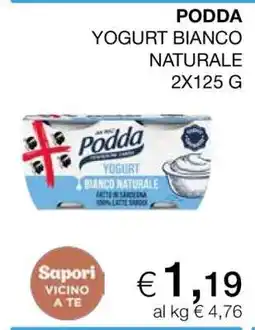 Coop PODDA YOGURT BIANCO NATURALE offerta