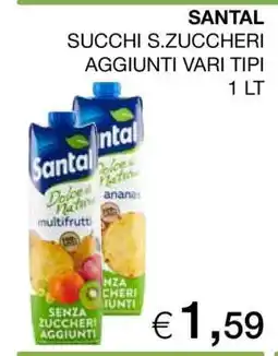 Coop SANTAL SUCCHI S.ZUCCHERI AGGIUNTI VARI TIPI offerta