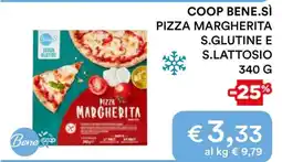 Coop COOP BENE.SÌ PIZZA MARGHERITA S.GLUTINE E S.LATTOSIO offerta