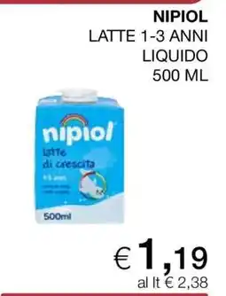 Coop NIPIOL LATTE 1-3 ANNI LIQUIDO 500 ML offerta