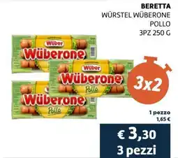 Coop BERETTA WÜRSTEL WÜBERONE POLLO offerta