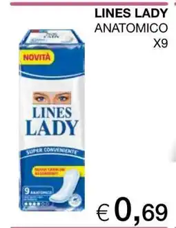 Coop LINES LADY ANATOMICO X9 offerta