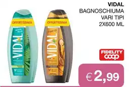 Coop Vidal Bagnoschiuma offerta