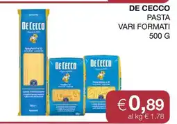 Coop DE CECCO PASTA offerta