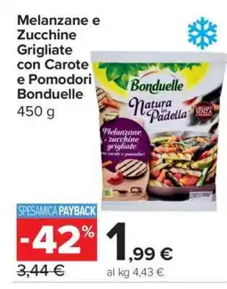 Carrefour Melanzane e Zucchine Grigliate con Carote e Pomodori Bonduelle offerta