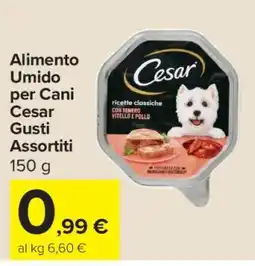 Carrefour Alimento Umido per Cani Cesar Gusti Assortiti offerta