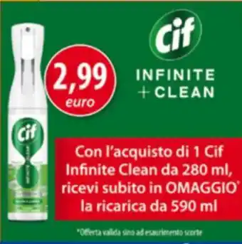 Acqua & Sapone Cif infinite clean offerta