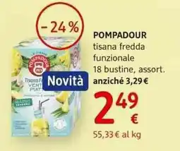 dm drogerie markt POMPADOUR tisana fredda funzionale offerta