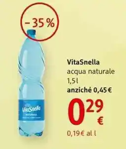 dm drogerie markt VitaSnella acqua naturale offerta
