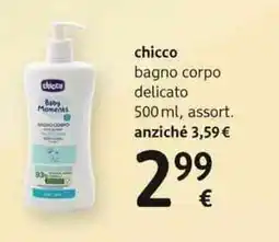 dm drogerie markt chicco bagno corpo delicato offerta