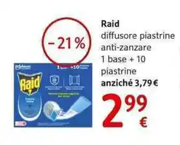 dm drogerie markt Raid diffusore piastrine anti-zanzare offerta