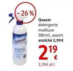 dm drogerie markt Quasar detergente multiuso offerta