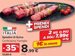 Carrefour Market Spiedini di Suino offerta